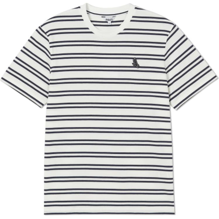 Футболка мужская ультраяркая белая в полоску AIGLE
Футболка мужская ультраяркая белая в полоску AIGLE