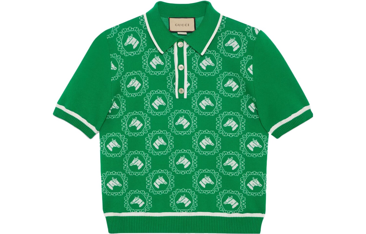 Рубашка поло мужская зеленая Gucci, зеленый
Рубашка поло мужская зеленая Gucci, зеленый