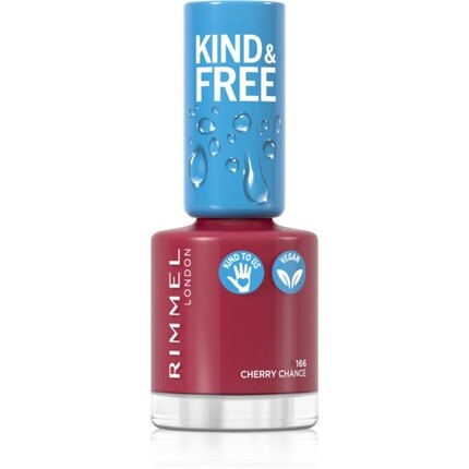 Лак для ногтей Kind Free 8 мл 166 Cherry Chance 
Лак для ногтей Kind Free 8 мл 166 Cherry Chance