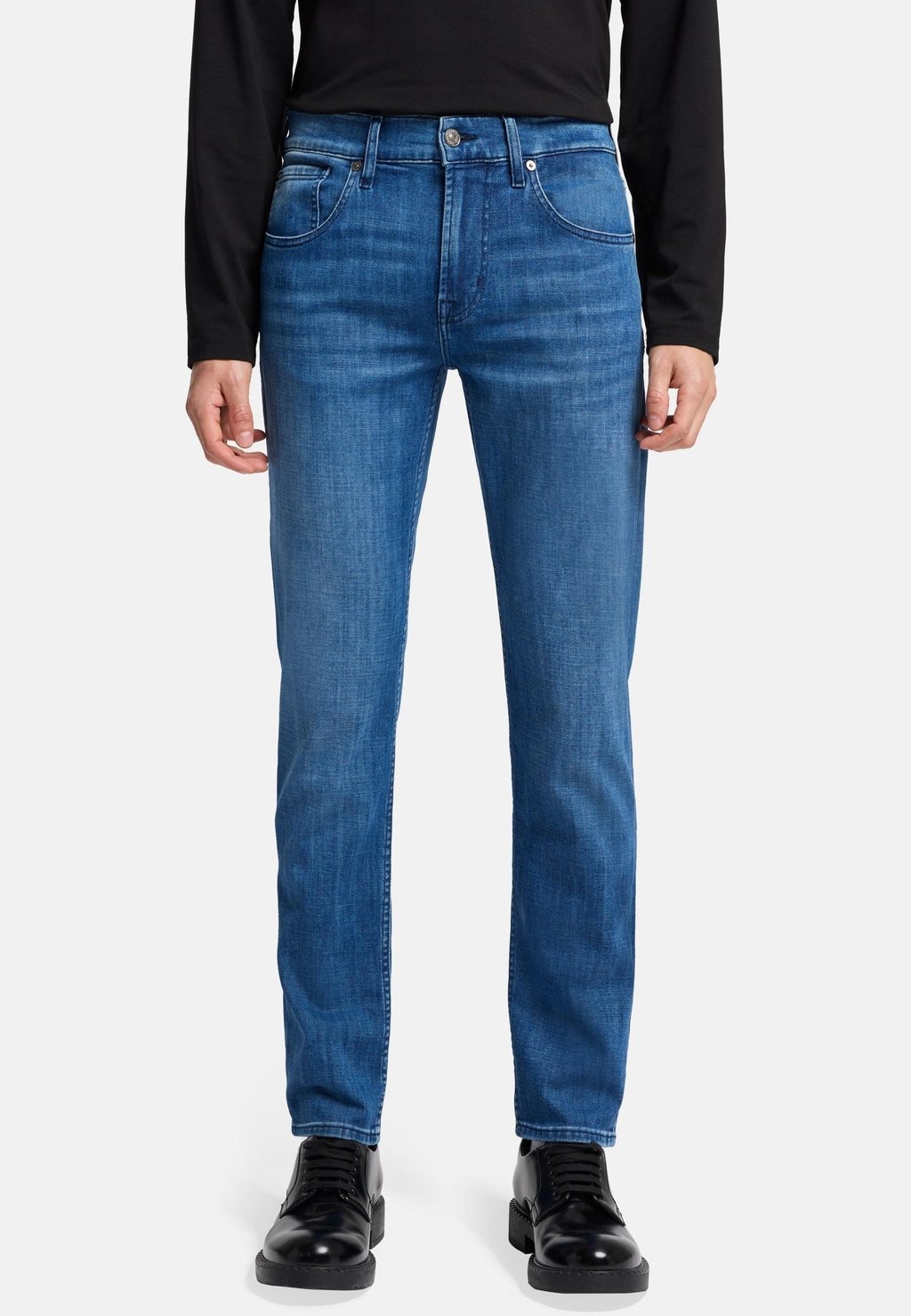 Джинсы облегающего кроя 7 for all mankind, темно-синий
Джинсы облегающего кроя 7 for all mankind, темно-синий