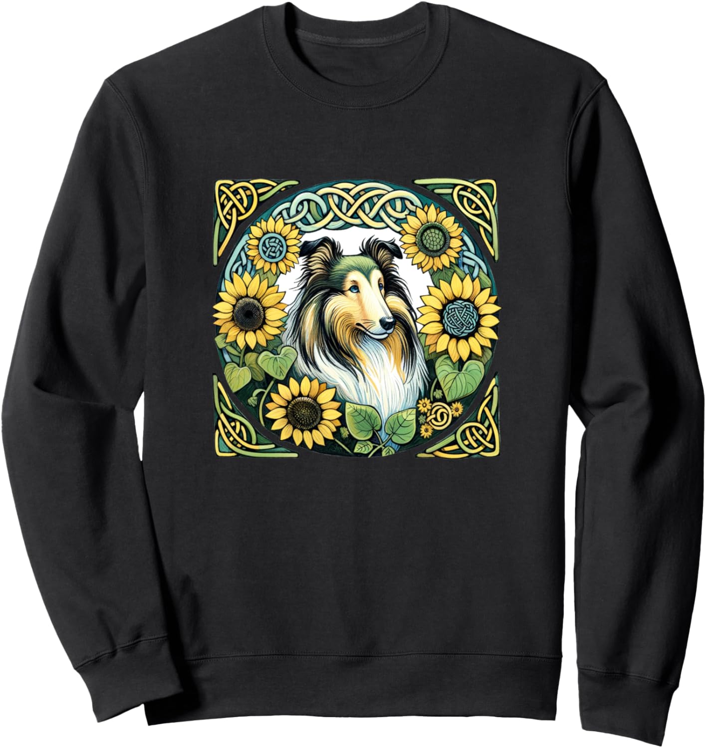 Толстовка с изображением колли в форме подсолнуха Collie Lovers Bubb, черный
Толстовка с изображением колли в форме подсолнуха Collie Lovers Bubb, черный