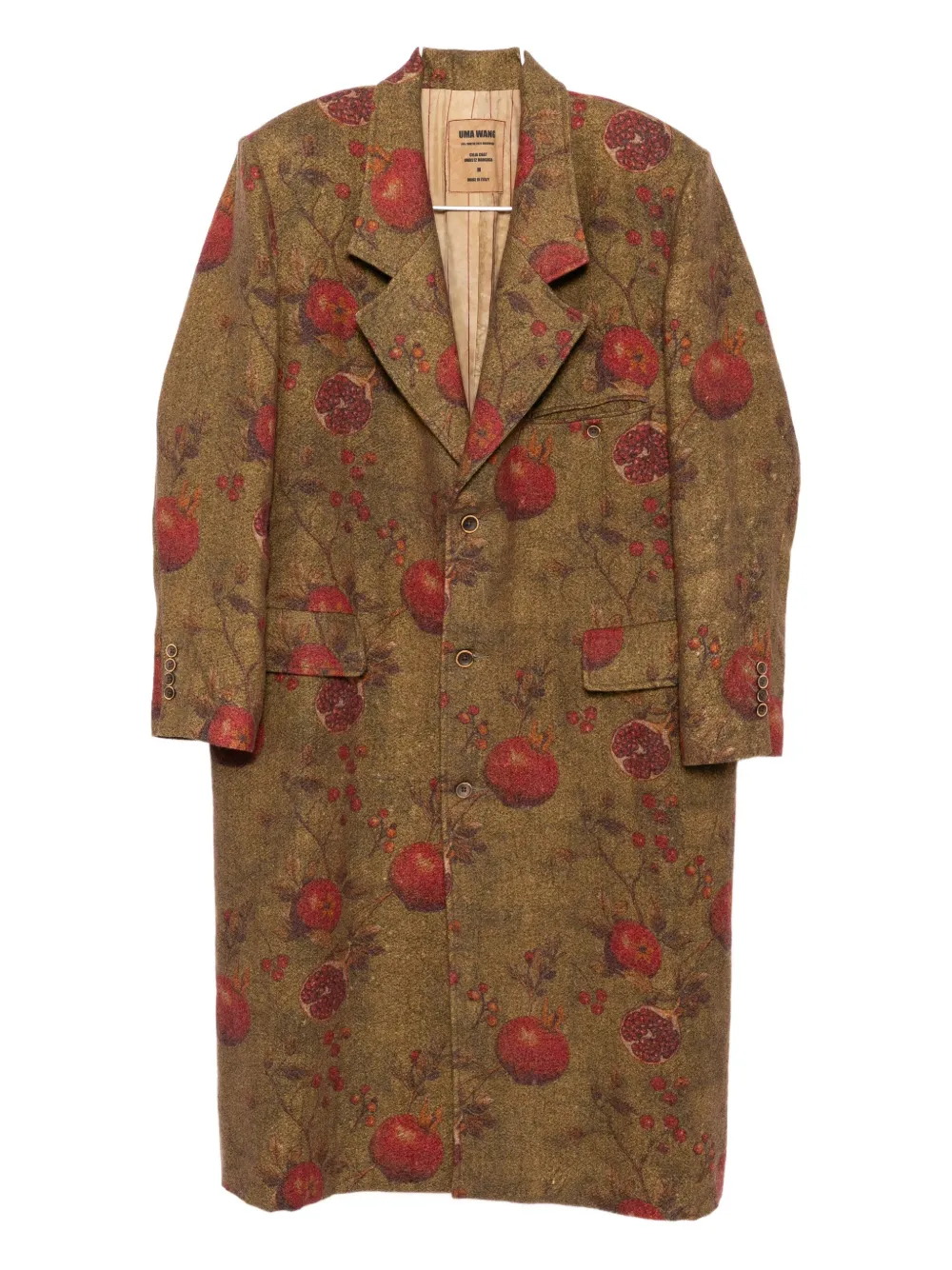 Пальто с принтом граната Uma Wang, коричневый
Пальто с принтом граната Uma Wang, коричневый