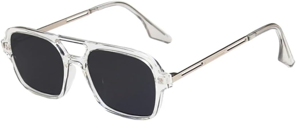 Ретро-солнцезащитные очки с двойной перемычкой для женщин, модные очки с розовым градиентом, трендовые мужские очки с ажурным леопардовым принтом и синими линзами UUPTTPL, Transparent Gray
Ретро-солнцезащитные очки с двойной перемычкой для женщин, модные очки с розовым градиентом, трендовые мужские очки с ажурным леопардовым принтом и синими линзами UUPTTPL, Transparent Gray