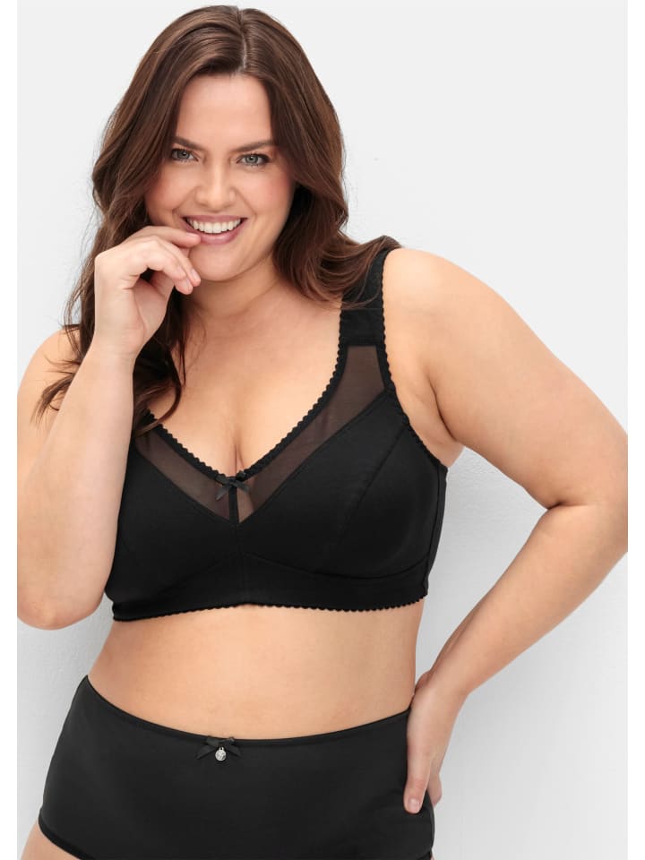 Бюстгальтер без косточек sheego, черный
Бюстгальтер без косточек sheego, черный