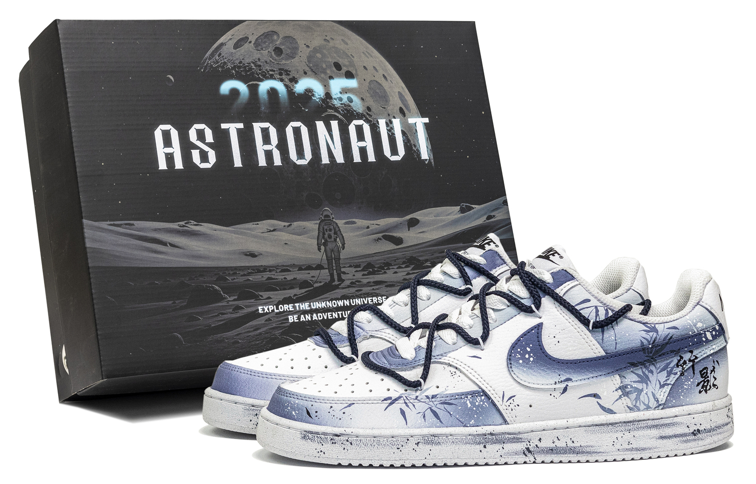 Court Vision 1 Great Journey West, Leisurely Moon In Bamboo, Special Shoe Box Low top Skateboard Shoes мужские Nike, синий
Court Vision 1 Great Journey West, Leisurely Moon In Bamboo, Special Shoe Box Low top Skateboard Shoes мужские Nike, синий