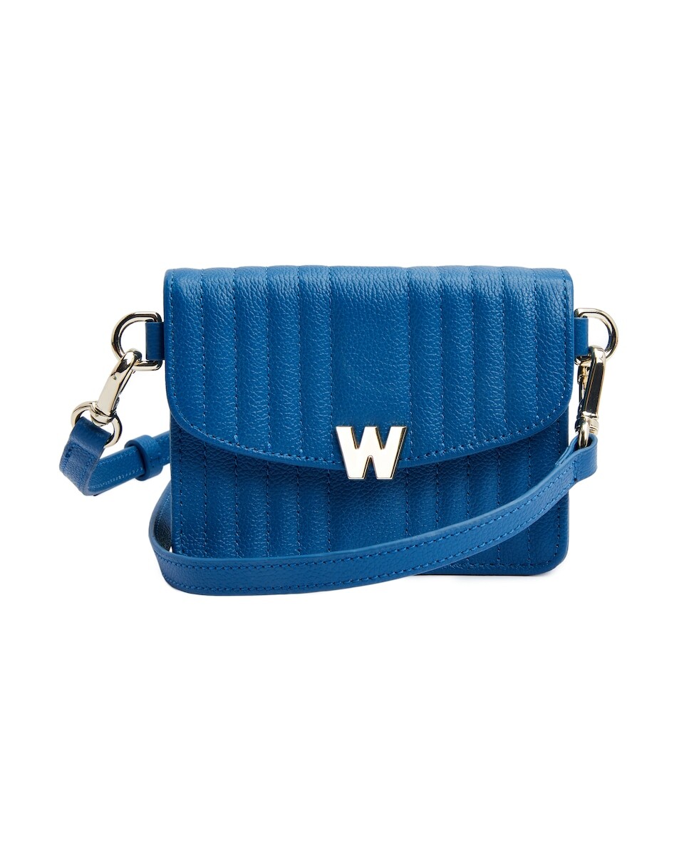 Маленькая синяя кожаная сумка через плечо Mimi Wolf, темно-синий
Маленькая синяя кожаная сумка через плечо Mimi Wolf, темно-синий