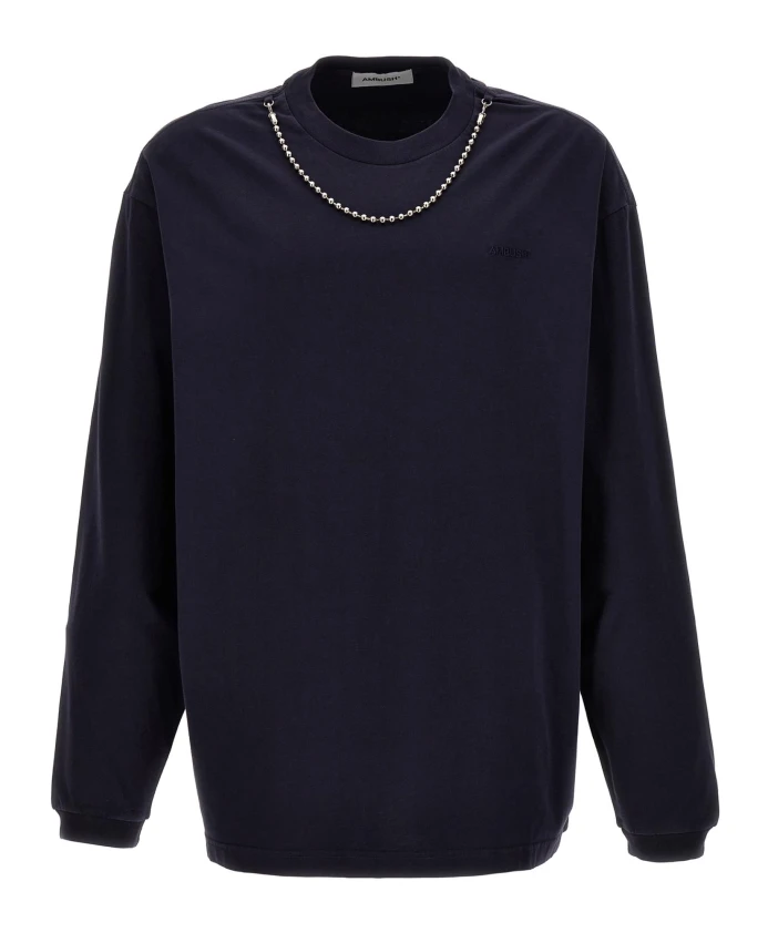 Классическая хлопковая футболка Ambush, синий
Классическая хлопковая футболка Ambush, синий