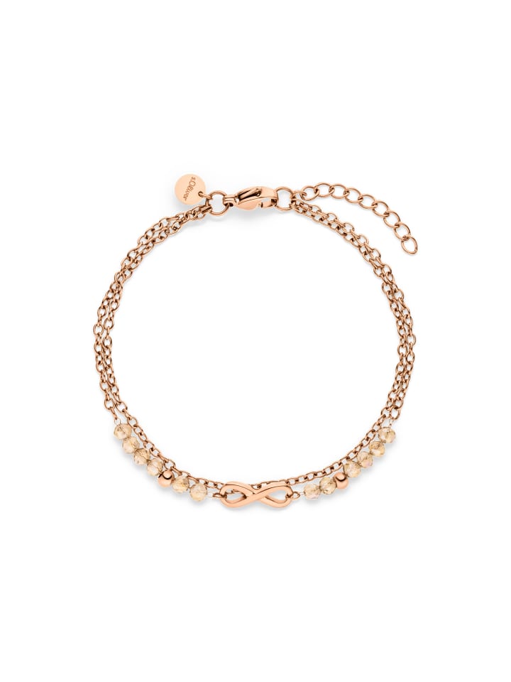 s.Oliver Браслет с символом бесконечности и декоративными бусинами из розового золота
s.Oliver Браслет с символом бесконечности и декоративными бусинами из розового золота