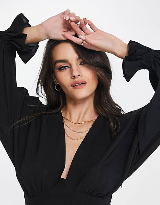Черное платье макси с глубоким вырезом и крыльями летучей мыши ASOS DESIGN, Черный, Черное платье макси с глубоким вырезом и крыльями летучей мыши ASOS DESIGN
Черное платье макси с глубоким вырезом и крыльями летучей мыши ASOS DESIGN, Черный, Черное платье макси с глубоким вырезом и крыльями летучей мыши ASOS DESIGN
