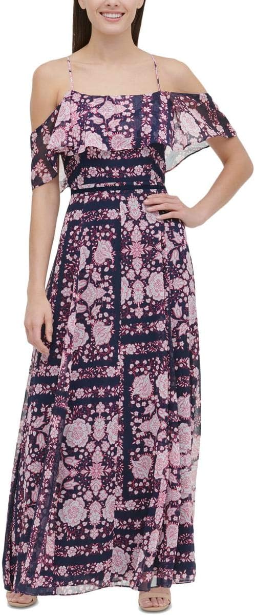 Tommy Hilfiger womens Tommy Hilfiger Women's Cold Shoulder Maxi, Sky Captain Multi
Tommy Hilfiger womens Tommy Hilfiger Women's Cold Shoulder Maxi, Sky Captain Multi
