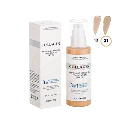 Тональный крем Collagen 3-в-1, косметика для ухода за кожей 21 Skincare Makeup Enough
Тональный крем Collagen 3-в-1, косметика для ухода за кожей 21 Skincare Makeup Enough