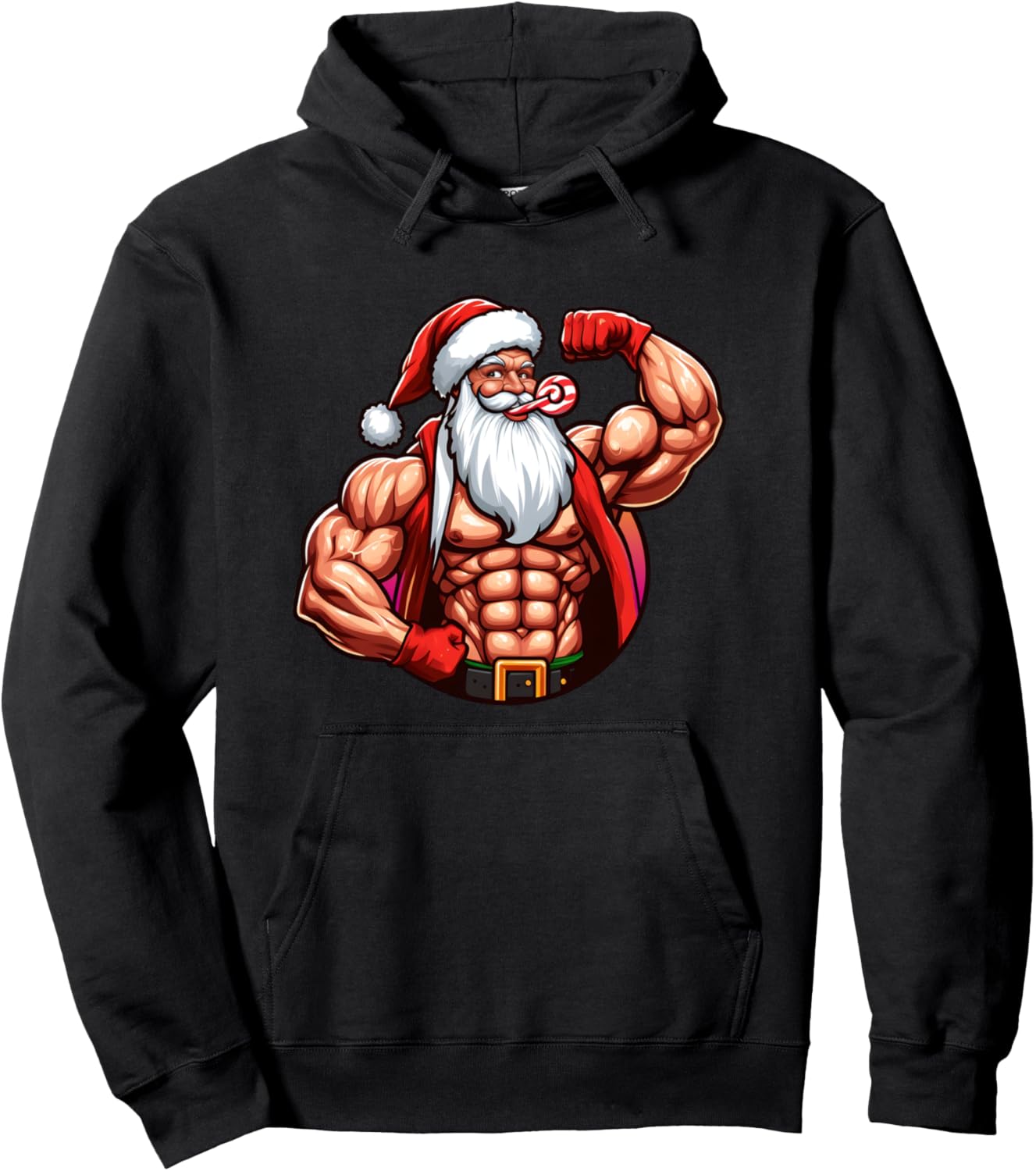 Мускулистый Санта - Худи Санта-леденец Gym Christmas Designs, черный
Мускулистый Санта - Худи Санта-леденец Gym Christmas Designs, черный