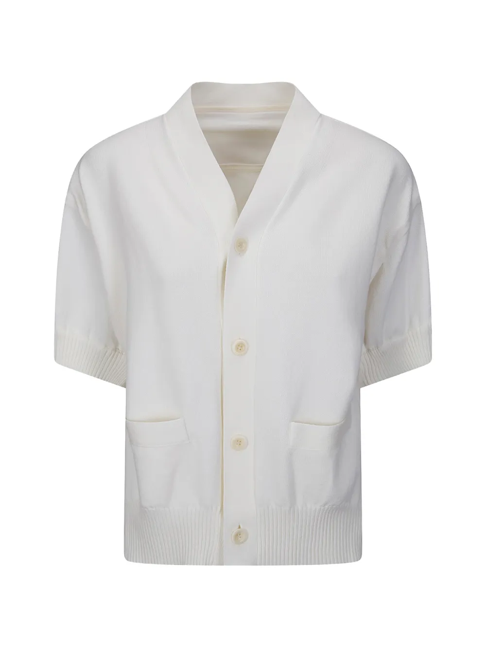 Вязаный кардиган Sacai, белый
Вязаный кардиган Sacai, белый