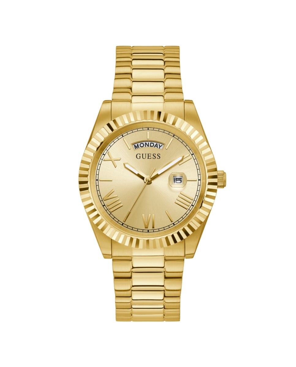 Мужские часы Connoisseur GW0265G2 со стальным и золотым ремешком Guess, золотой
Мужские часы Connoisseur GW0265G2 со стальным и золотым ремешком Guess, золотой
