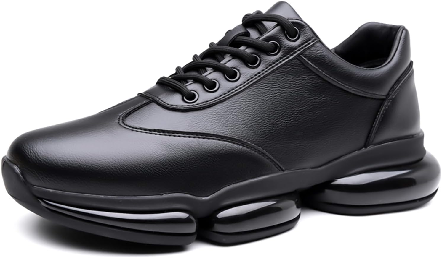 Мужские кожаные кроссовки с воздушной подушкой, повседневные спортивные прогулочные туфли на шнуровке, удобные платформенные беговые кроссовки Dacnakby, черный
Мужские кожаные кроссовки с воздушной подушкой, повседневные спортивные прогулочные туфли на шнуровке, удобные платформенные беговые кроссовки Dacnakby, черный