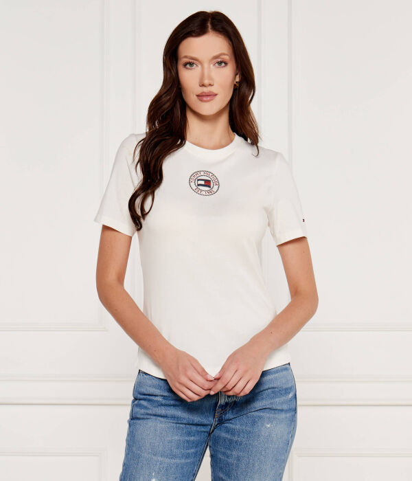 Футболка морская Slim fit Tommy Hilfiger, белый 
Футболка морская Slim fit Tommy Hilfiger, белый