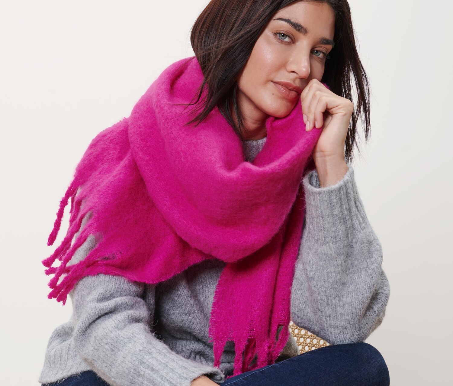 Тканый шарф Tchibo, розовый
Тканый шарф Tchibo, розовый