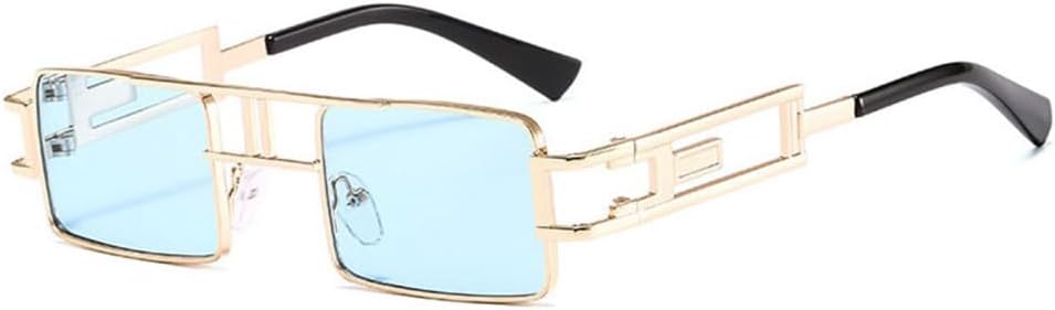 Солнцезащитные очки в стиле ретро-панк прямоугольной формы для женщин, с ажурной металлической оправой, в стиле стимпанк для мужчин, с защитой от ультрафиолета UV400 HDUBFY, Golden Blue
Солнцезащитные очки в стиле ретро-панк прямоугольной формы для женщин, с ажурной металлической оправой, в стиле стимпанк для мужчин, с защитой от ультрафиолета UV400 HDUBFY, Golden Blue