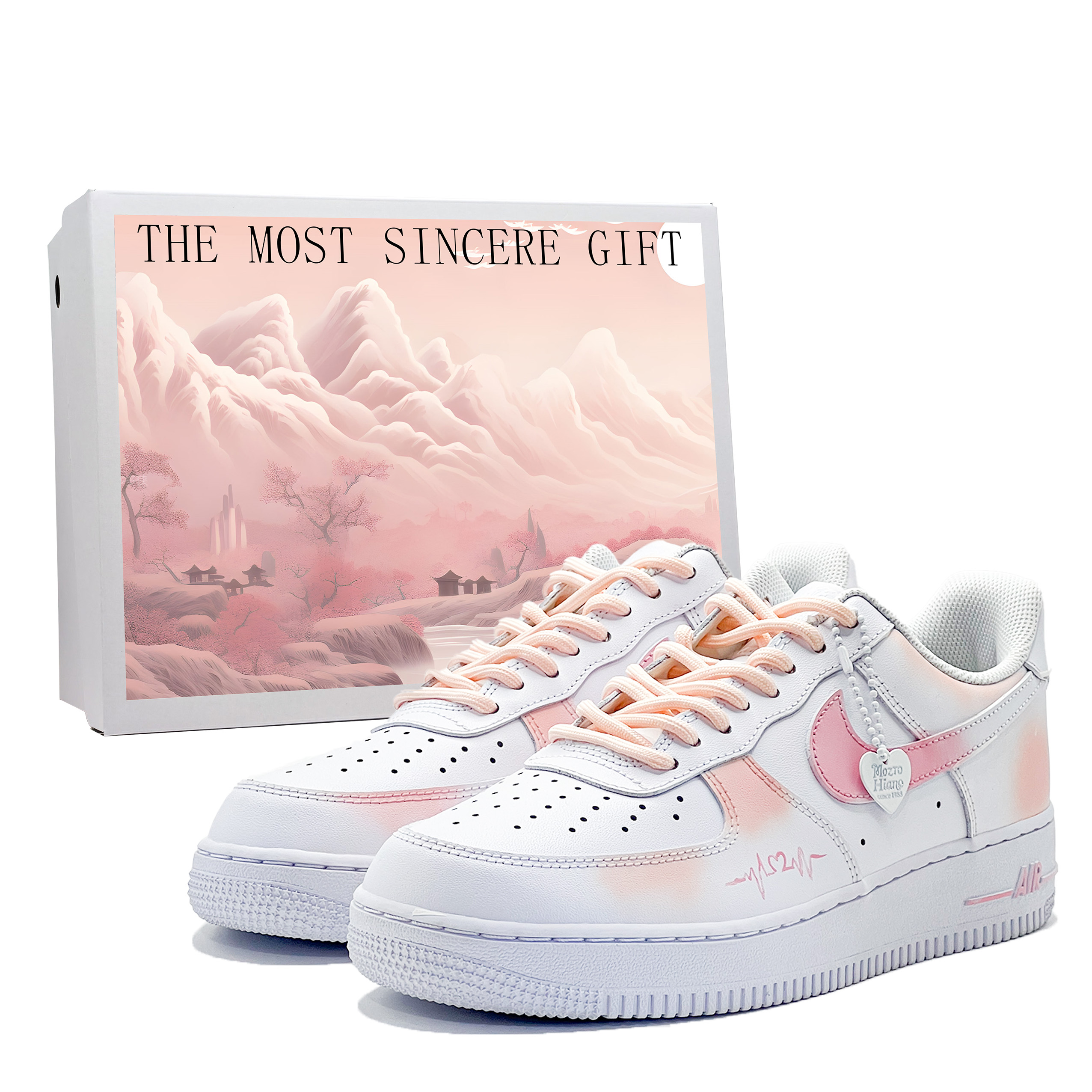 Nike Кроссовки Air Force 1 с противоскользящим износостойким низким верхом для скейтборда, мужские, розовые, белые
Nike Кроссовки Air Force 1 с противоскользящим износостойким низким верхом для скейтборда, мужские, розовые, белые