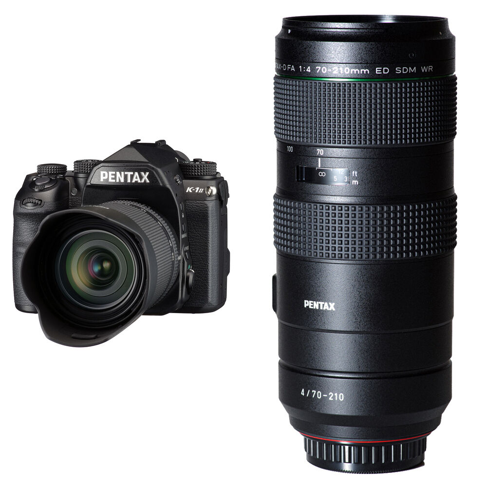 Зеркальная камера Pentax K-1 Mark II DSLR Camera with 28-105mm and 70-210mm Lenses
Зеркальная камера Pentax K-1 Mark II DSLR Camera with 28-105mm and 70-210mm Lenses