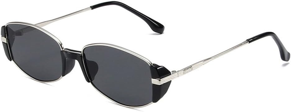 Солнцезащитные очки UV400 - Необычный панк, маленькая металлическая оправа, для женщин и мужчин, для бега и занятий спортом на открытом воздухе UYPTK, Blacksilver-black
Солнцезащитные очки UV400 - Необычный панк, маленькая металлическая оправа, для женщин и мужчин, для бега и занятий спортом на открытом воздухе UYPTK, Blacksilver-black