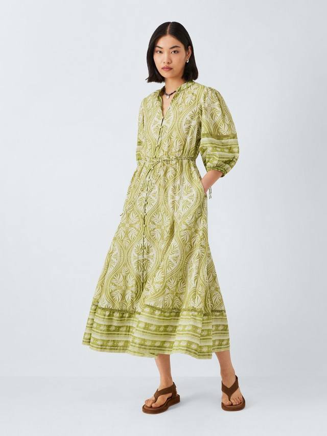 Хлопковое миди-платье с пуговицами и принтом в виде рубиновой плитки AND/OR, Green
Хлопковое миди-платье с пуговицами и принтом в виде рубиновой плитки AND/OR, Green