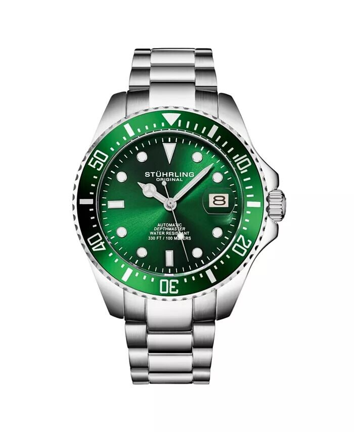 Мужские японские дайверские часы Seiko NH35 с автоподзаводом, браслет из нержавеющей стали Stuhrling, зеленый
Мужские японские дайверские часы Seiko NH35 с автоподзаводом, браслет из нержавеющей стали Stuhrling, зеленый