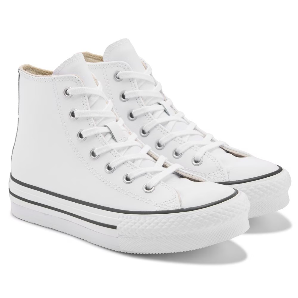 Chuck Taylor All Star Lift High Top кроссовки для малышей Converse, белый
Chuck Taylor All Star Lift High Top кроссовки для малышей Converse, белый