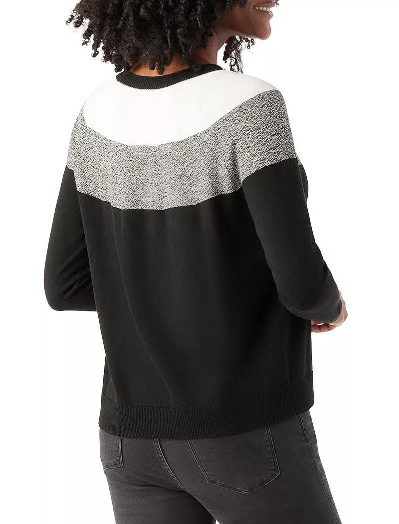 Женский свитер с круглым вырезом Smartwool Edgewood Colorblock, черный
Женский свитер с круглым вырезом Smartwool Edgewood Colorblock, черный