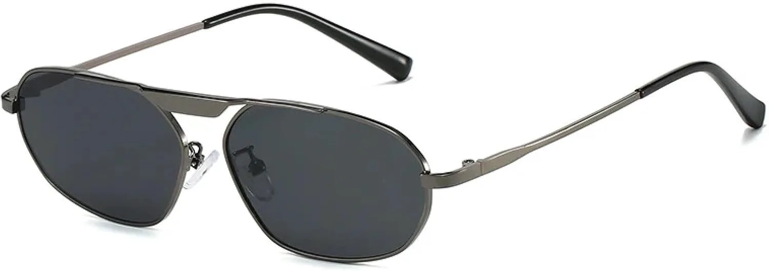 Ретро-солнцезащитные очки в форме неправильного многоугольника из металла для женщин, модные мужские солнцезащитные очки UV400 в стиле панк VFDHN, Gun Grey
Ретро-солнцезащитные очки в форме неправильного многоугольника из металла для женщин, модные мужские солнцезащитные очки UV400 в стиле панк VFDHN, Gun Grey