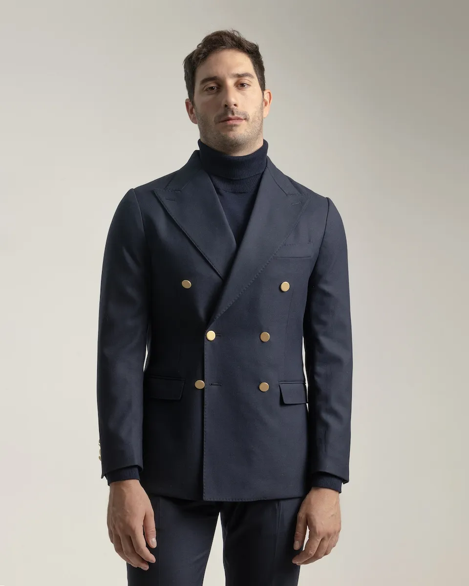 Мужской синий пиджак slim fit с асимметричным кроем PuroEgo
Мужской синий пиджак slim fit с асимметричным кроем PuroEgo