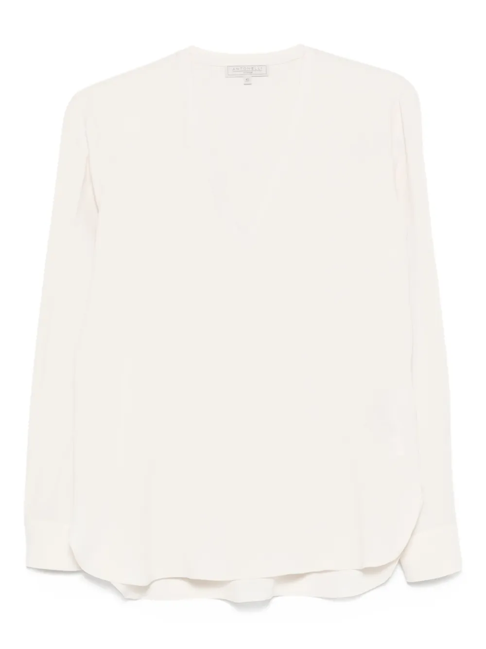 Топ с V-образным вырезом и длинными рукавами Antonelli, нейтральный
Топ с V-образным вырезом и длинными рукавами Antonelli, нейтральный