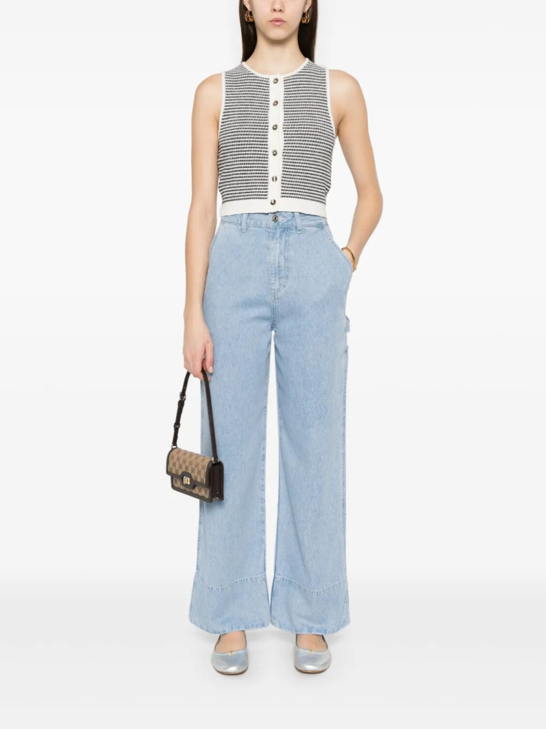 SANDRO полосатый жилет, черный
SANDRO полосатый жилет, черный