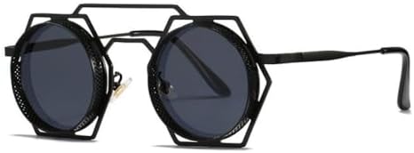 Круглые солнцезащитные очки в стиле стимпанк для женщин и мужчин, с металлической сеткой, с индивидуальным дизайном, женские очки-маска с защитой от УФ-излучения UV400 MTZJH, Black-black
Круглые солнцезащитные очки в стиле стимпанк для женщин и мужчин, с металлической сеткой, с индивидуальным дизайном, женские очки-маска с защитой от УФ-излучения UV400 MTZJH, Black-black