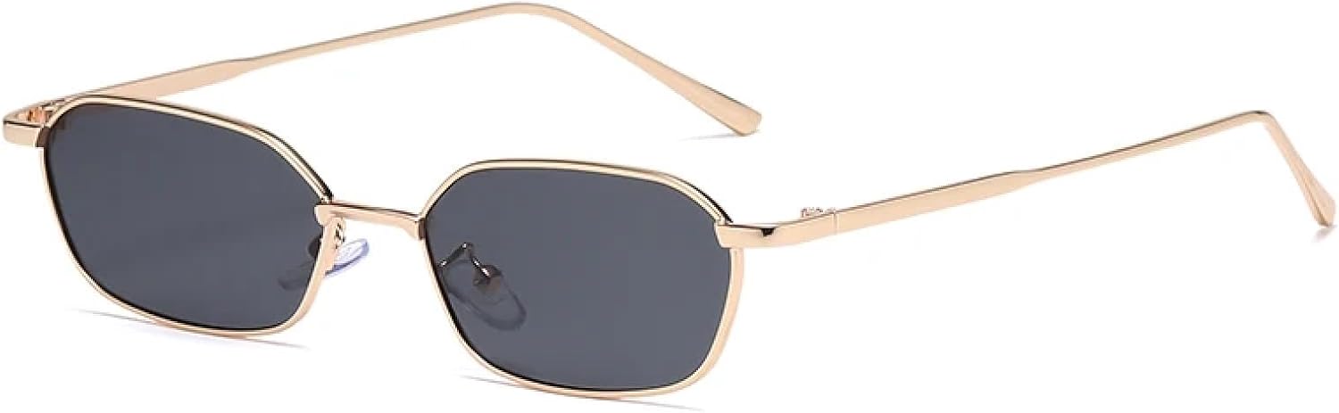 Модные ретро-солнцезащитные очки для женщин, маленькие, в стиле стимпанк, металлические, винтажные, с градиентом, защита от УФ-излучения UV400 TVTBBVV, Gold Frame Black
Модные ретро-солнцезащитные очки для женщин, маленькие, в стиле стимпанк, металлические, винтажные, с градиентом, защита от УФ-излучения UV400 TVTBBVV, Gold Frame Black