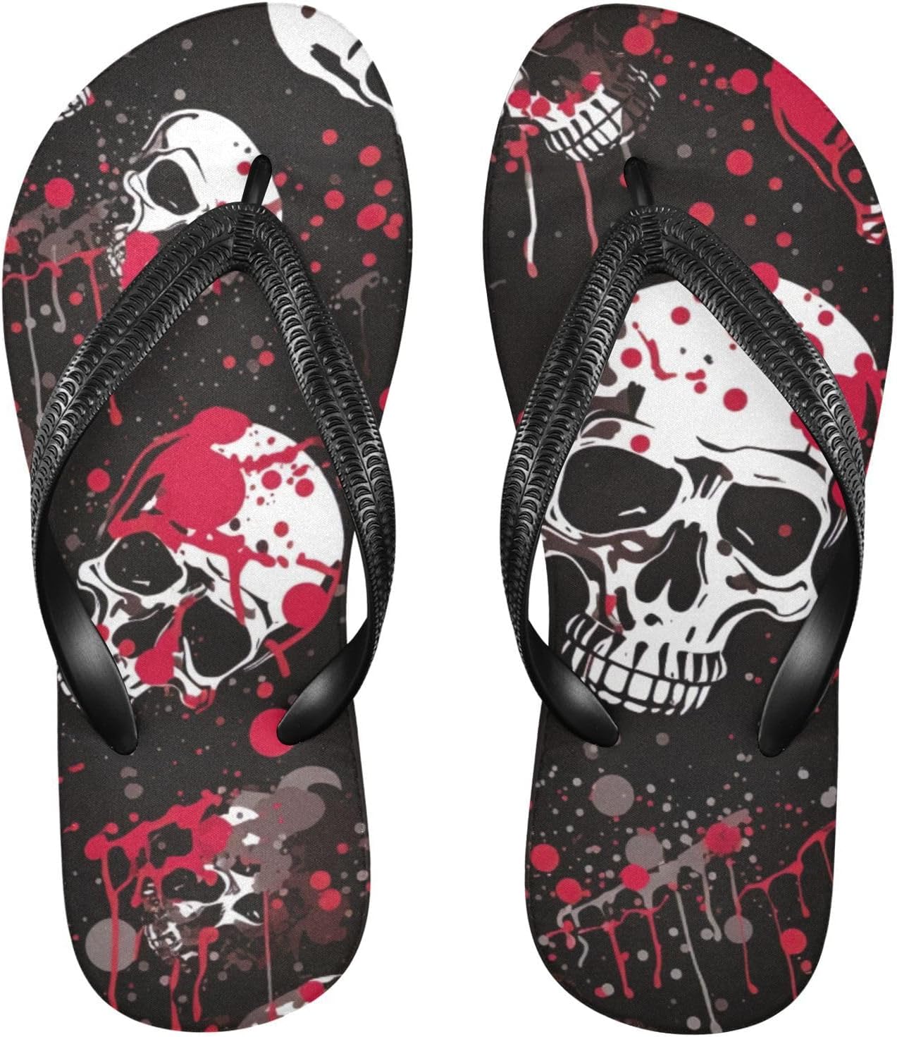 Женские и мужские пляжные шлепанцы Skull красно-черные, летние, повседневные, для душа Kfbe
Женские и мужские пляжные шлепанцы Skull красно-черные, летние, повседневные, для душа Kfbe