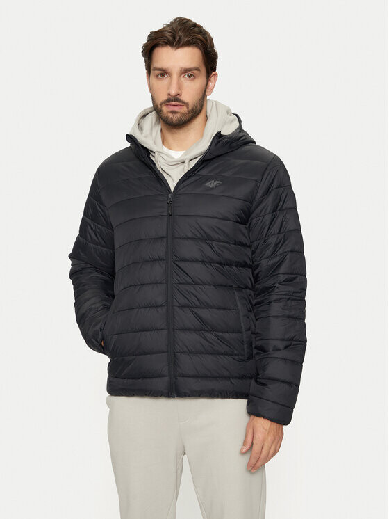 Пуховик стандартного кроя 4F, черный 
Пуховик стандартного кроя 4F, черный