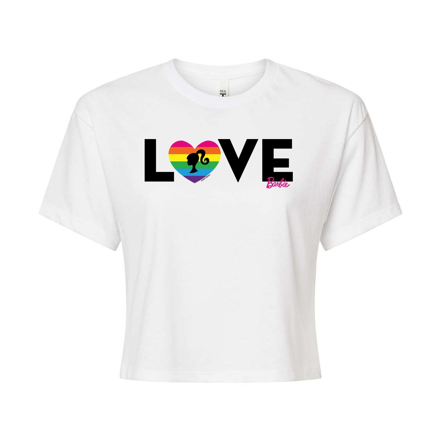 Укороченная футболка с рисунком Barbie Rainbow Pride Heart "Love" для юниоров Licensed Character
Укороченная футболка с рисунком Barbie Rainbow Pride Heart "Love" для юниоров Licensed Character