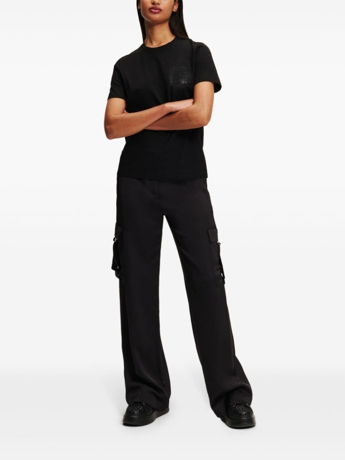 Karl Lagerfeld футболка со стразами «Камео», черный
Karl Lagerfeld футболка со стразами «Камео», черный