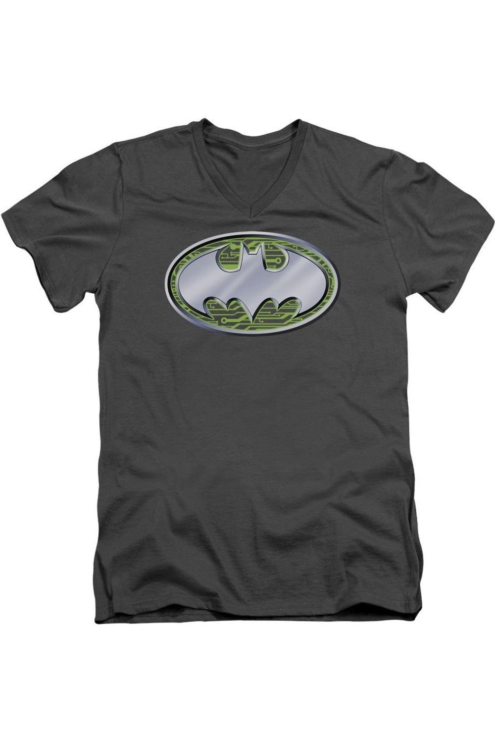 Футболка с коротким рукавом и V-образным вырезом для взрослых с логотипом Batman Circuits Gildan, цвет charcoal
Футболка с коротким рукавом и V-образным вырезом для взрослых с логотипом Batman Circuits Gildan, цвет charcoal