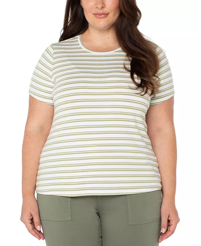 Футболка Liverpool Plus Size в полоску с круглым вырезом, классическая Liverpool Los Angeles, мультиколор
Футболка Liverpool Plus Size в полоску с круглым вырезом, классическая Liverpool Los Angeles, мультиколор