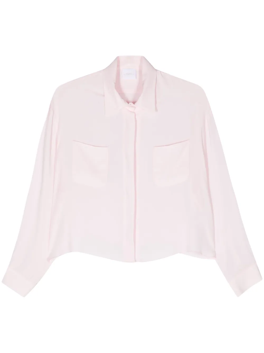 Укороченная креповая рубашка Merci, розовый
Укороченная креповая рубашка Merci, розовый