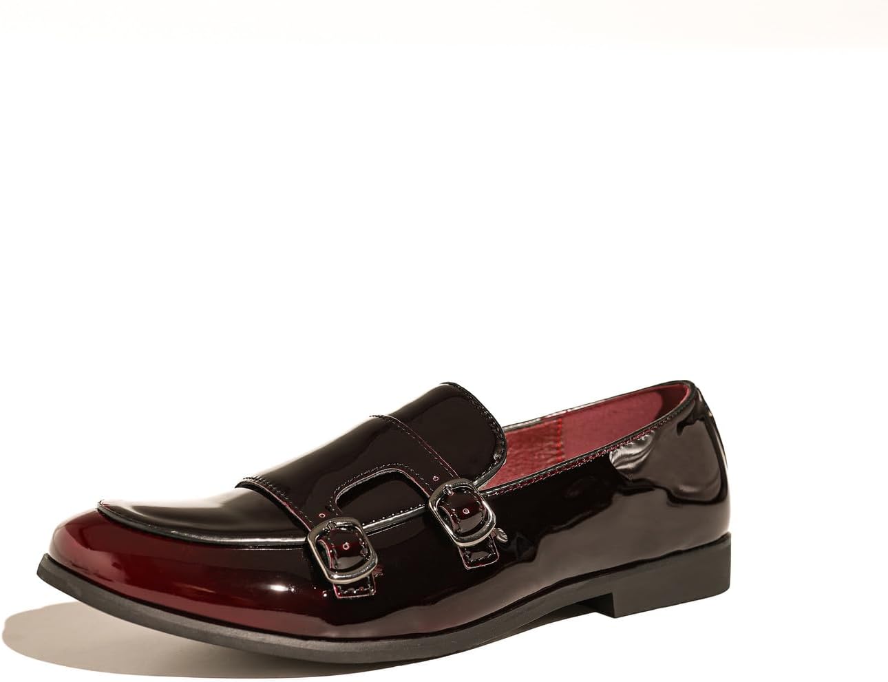 Мужские лоферы Santimon с двумя пряжками из лакированной кожи, стильные слипоны, современные монк-страп, элегантная обувь для повседневного и формального ношения, красный
Мужские лоферы Santimon с двумя пряжками из лакированной кожи, стильные слипоны, современные монк-страп, элегантная обувь для повседневного и формального ношения, красный