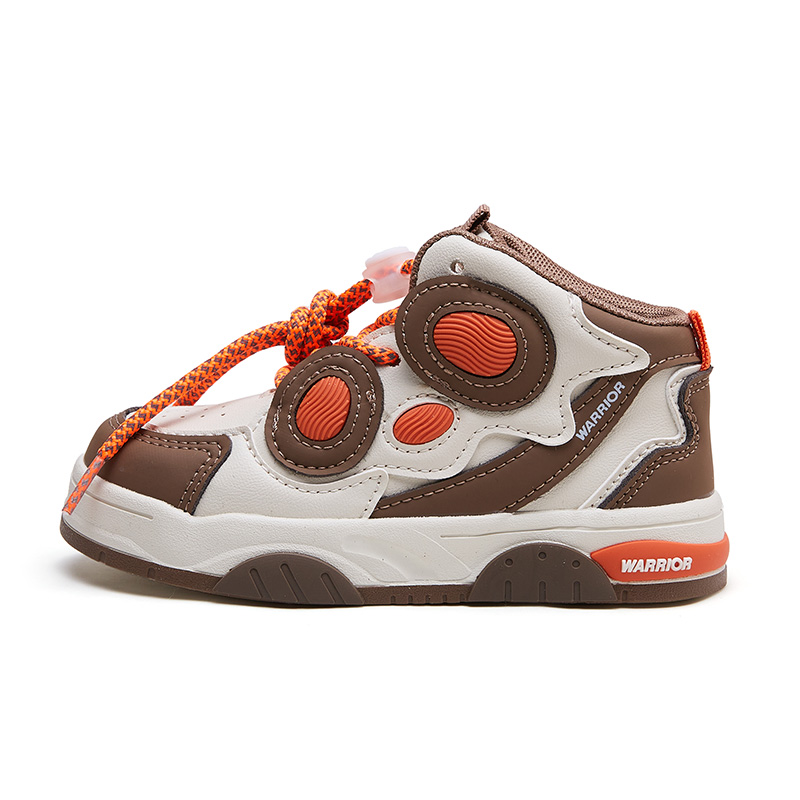 Устойчивые к скольжению и истиранию высокие детские скейтбордские кроссовки Kids' WARRIOR, бежевый/оранжевый
Устойчивые к скольжению и истиранию высокие детские скейтбордские кроссовки Kids' WARRIOR, бежевый/оранжевый