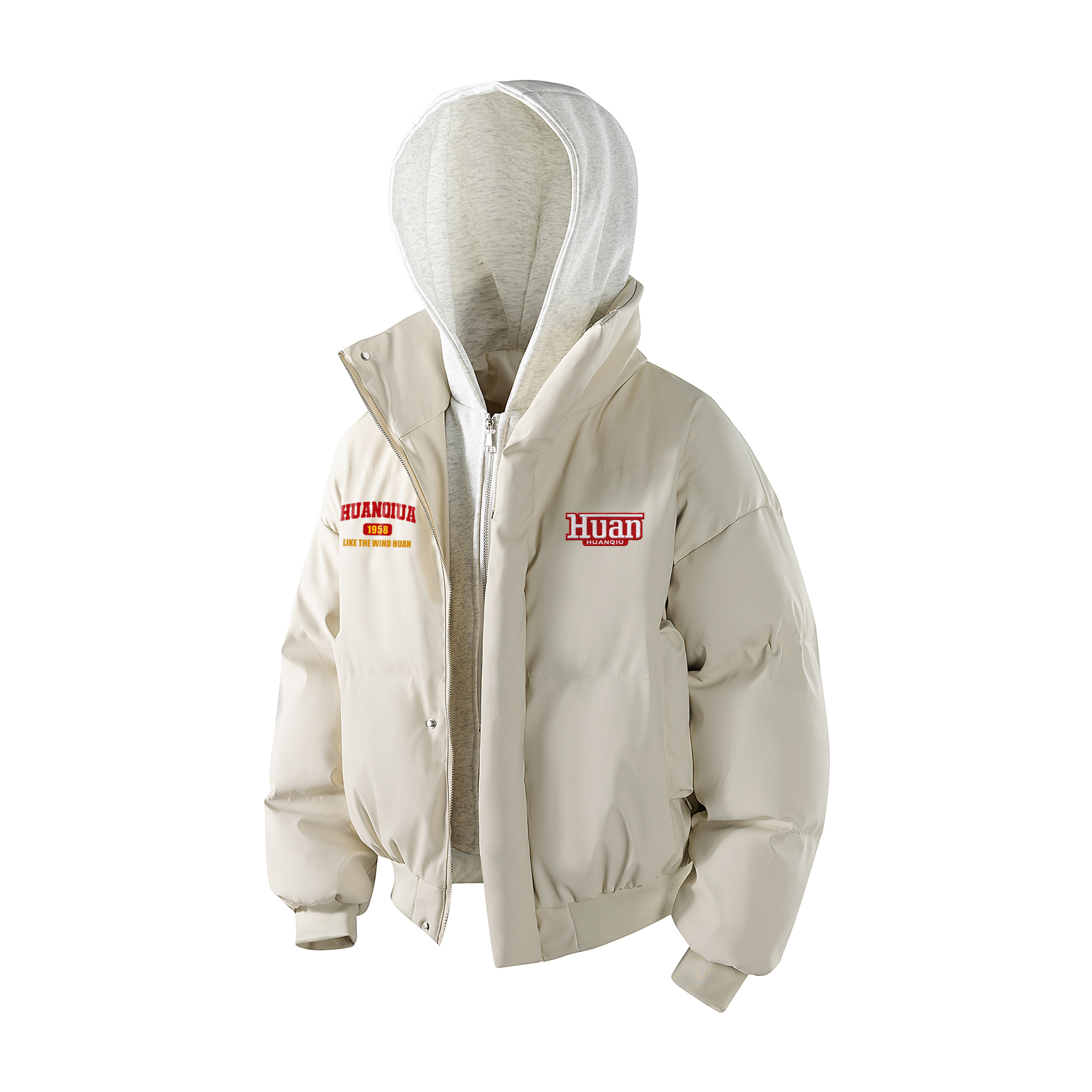 Пуховик Unisex с капюшоном утепленный стеганый HUANQIU, бежевый
Пуховик Unisex с капюшоном утепленный стеганый HUANQIU, бежевый