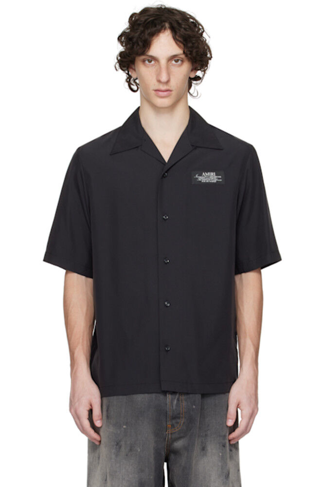 Черная рубашка для боулинга «Amiri Spirit»
Черная рубашка для боулинга «Amiri Spirit»
