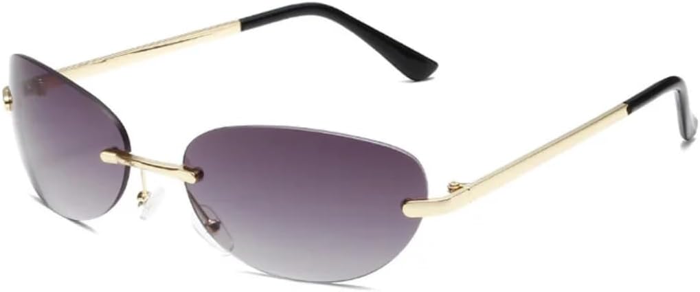 Солнцезащитные очки с защитой от УФ-излучения UV400 | Овальные без оправы, прозрачные линзы с градиентом Ocean | для женщин и мужчин, для занятий спортом на открытом воздухе и вождения DSVIGF, Gold-gray
Солнцезащитные очки с защитой от УФ-излучения UV400 | Овальные без оправы, прозрачные линзы с градиентом Ocean | для женщин и мужчин, для занятий спортом на открытом воздухе и вождения DSVIGF, Gold-gray