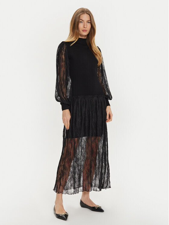 Трикотажное платье обычного кроя Twinset, черный
Трикотажное платье обычного кроя Twinset, черный