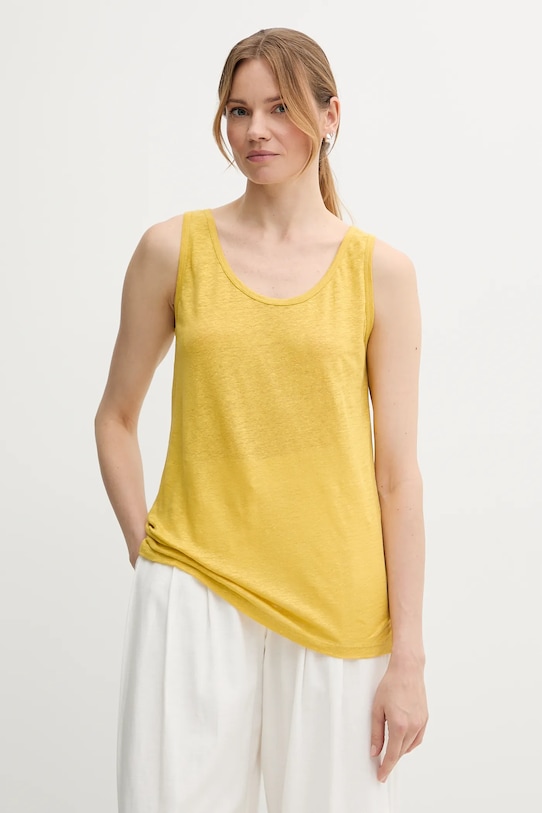 Льняной топ United Colors Of Benetton, желтый
Льняной топ United Colors Of Benetton, желтый