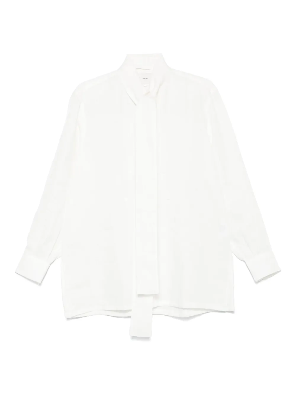 Рубашка с воротником-шарфом Setchu, белый
Рубашка с воротником-шарфом Setchu, белый